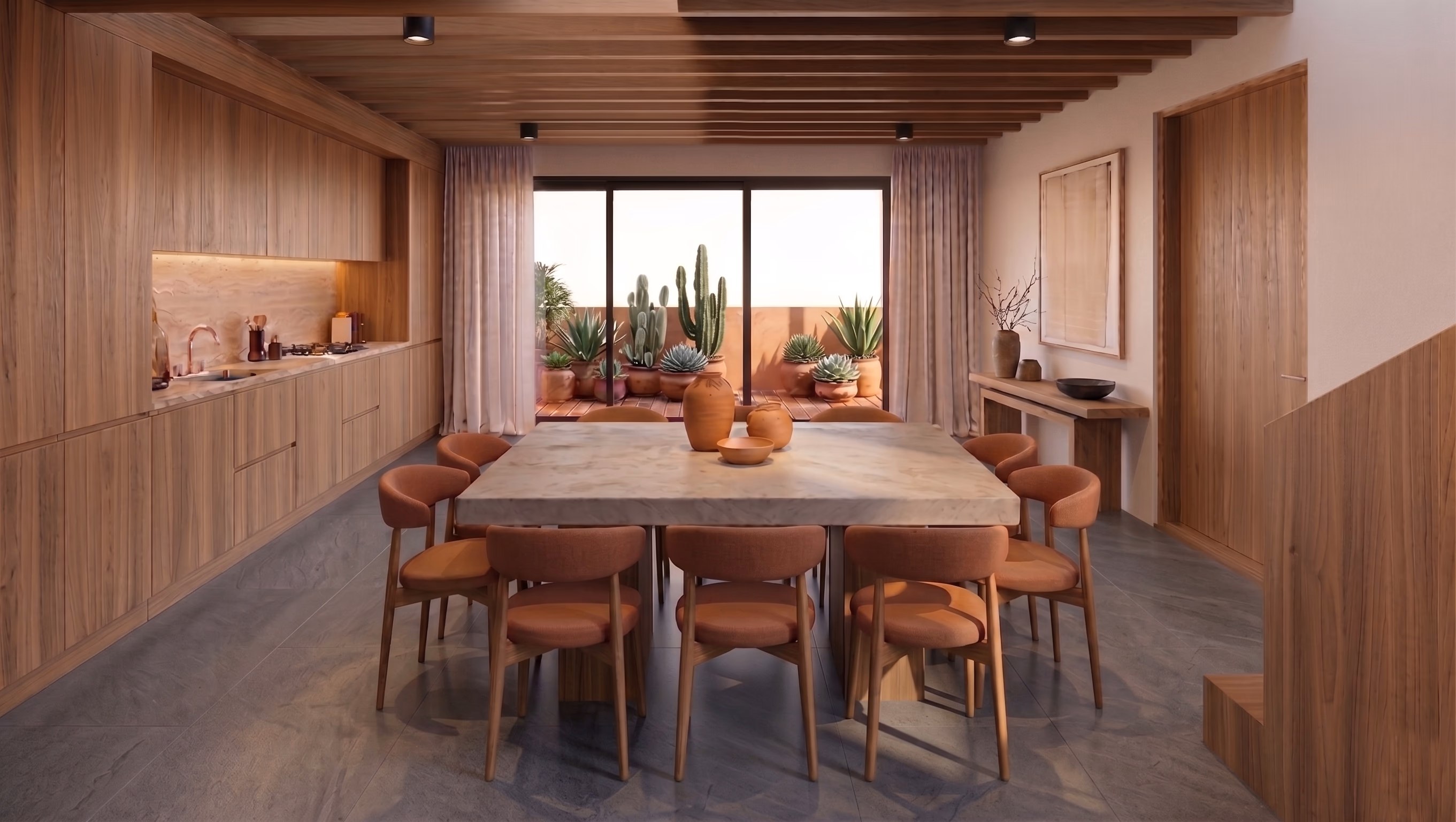 Sala comedor amplia